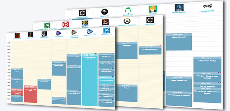 Le programme de vos WebTV : Millenium, O'Gaming, GamersOrigin, JeuxVideo.com, Eclypsia...